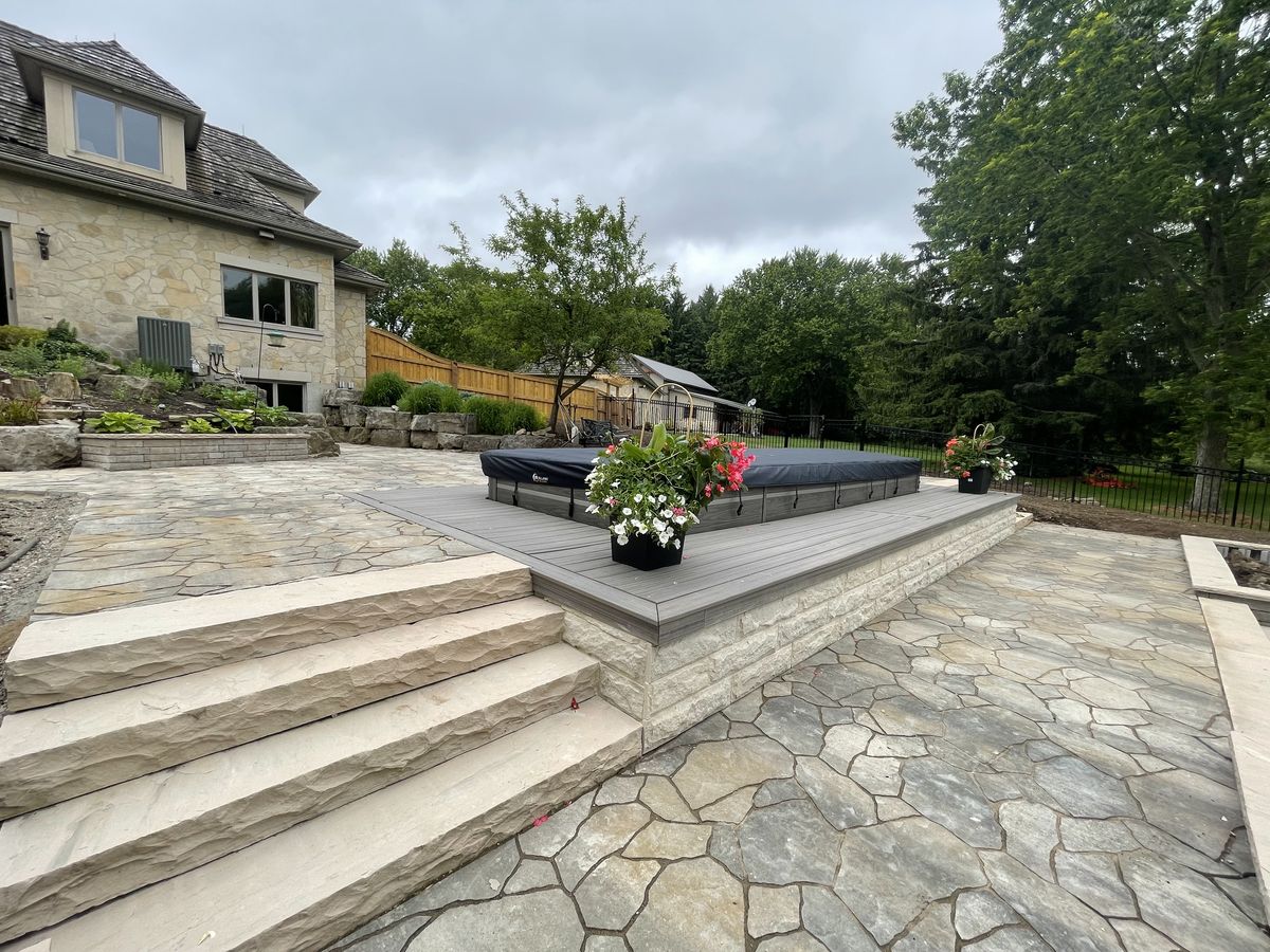 Flagstone Patio & Deck